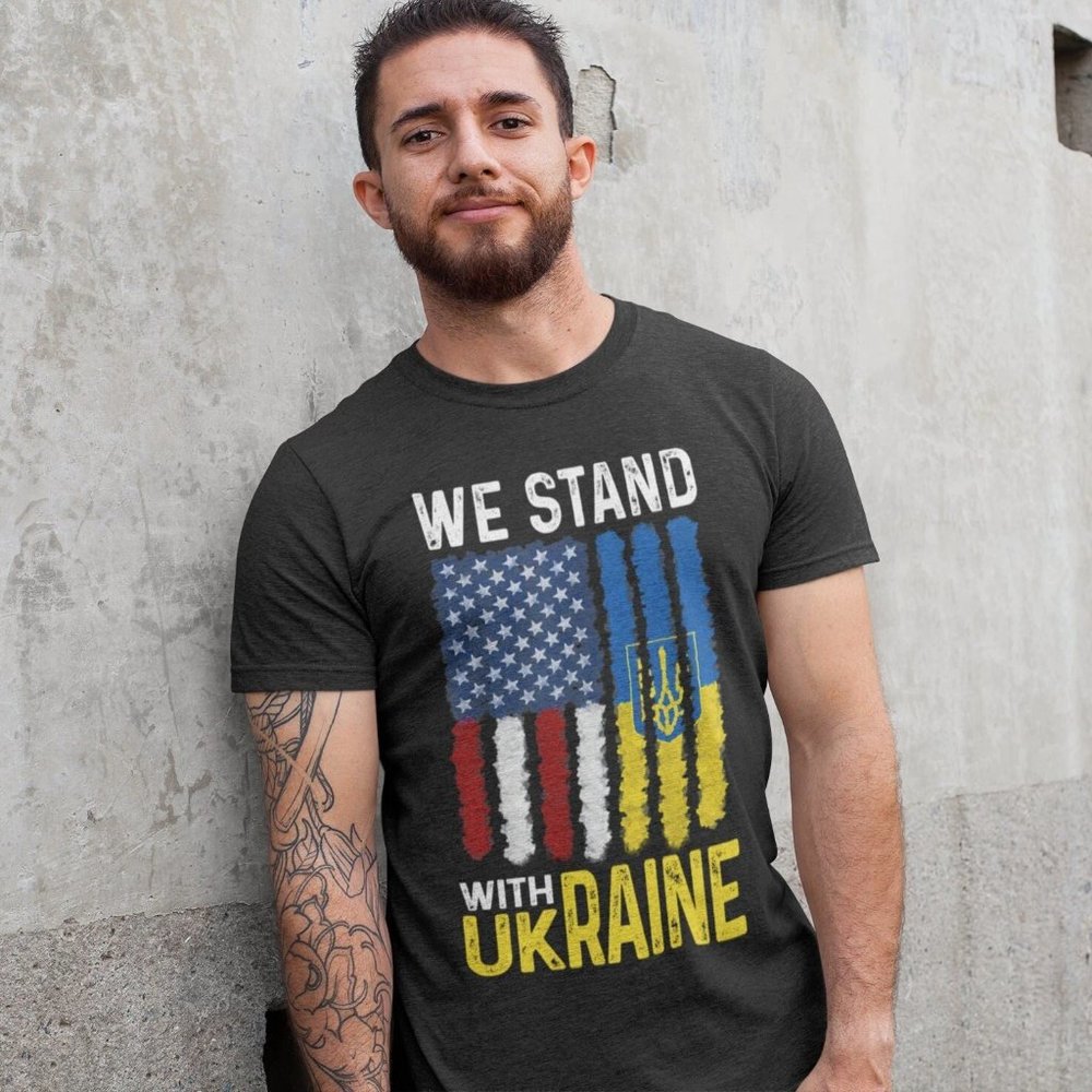 We Stand With Ukraine Shirt, Pray For Ukraine, Ukraina Support, Stop War Shirt